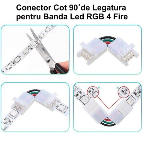 CONECTOR COT 90? BANDA RGB 4 FIRE